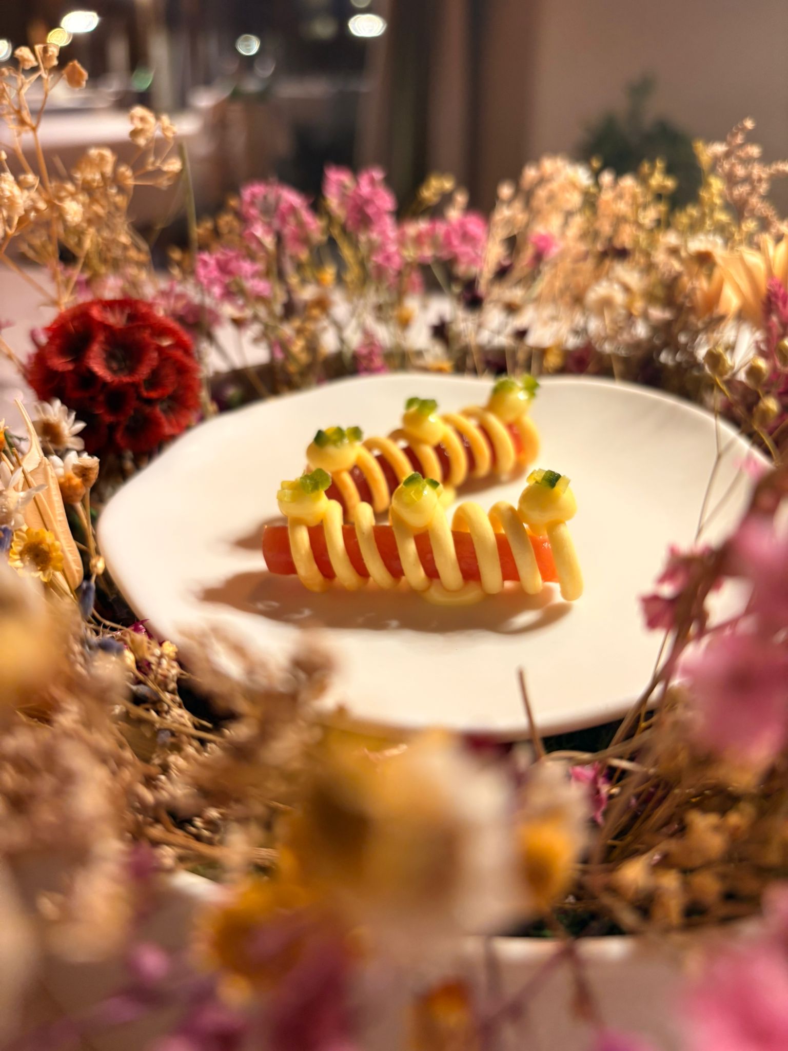 Una portata di pasta del menu di Antesi