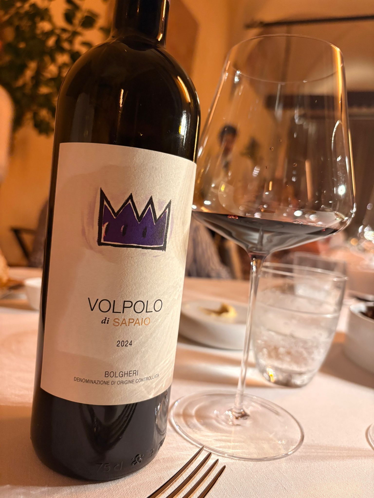 Una bottiglia di Volpolo di Sapaio
